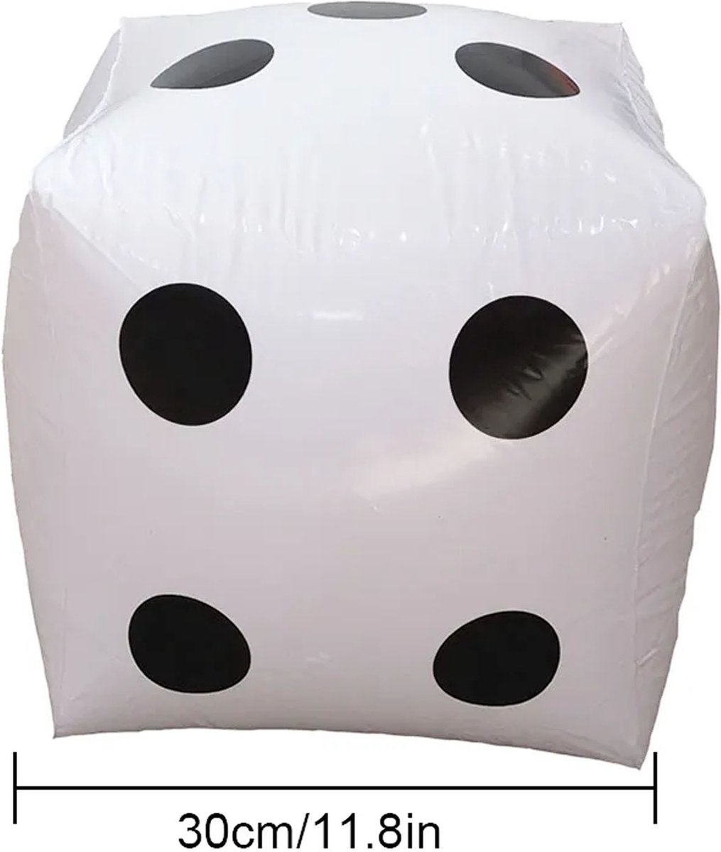 Mega opblaasbare dobbelsteen | Cadeau voor kinderen | Buitenspelen | Dobbelen | Kado | XXL | Spelletjes